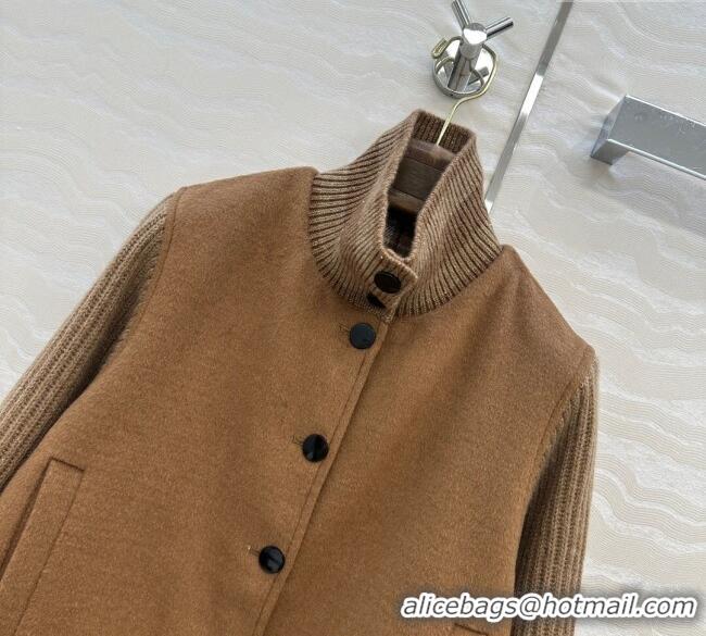 Super Quality Loro Piana LP Wool Cashmerer Blend Jacket 0812 Brown 2025