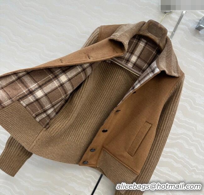 Super Quality Loro Piana LP Wool Cashmerer Blend Jacket 0812 Brown 2025