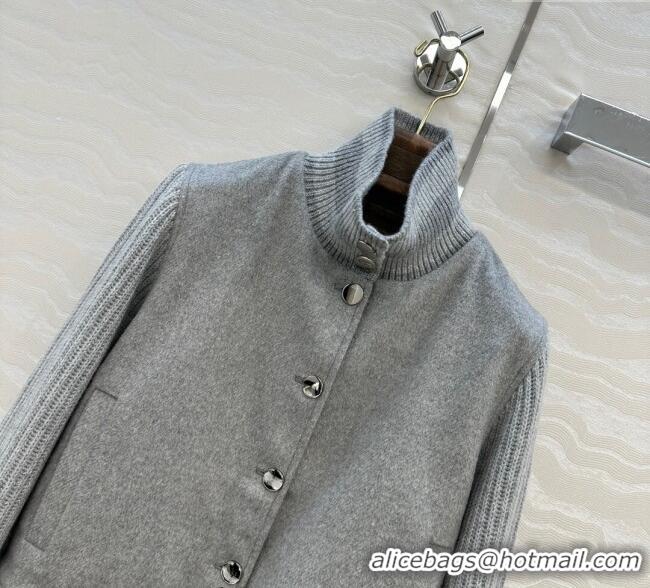 Super Quality Loro Piana LP Wool Cashmerer Blend Jacket 0812 Grey 2025