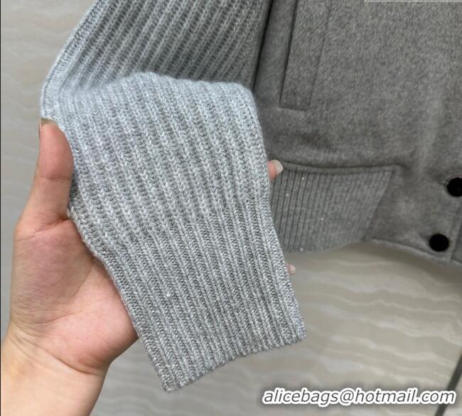 Super Quality Loro Piana LP Wool Cashmerer Blend Jacket 0812 Grey 2025