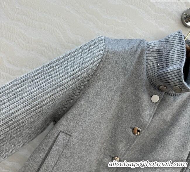 Super Quality Loro Piana LP Wool Cashmerer Blend Jacket 0812 Grey 2025