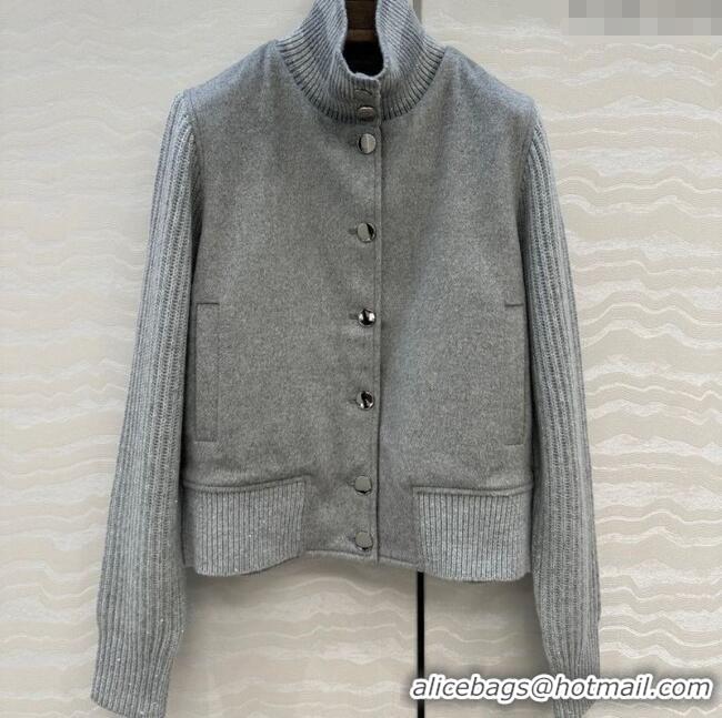 Super Quality Loro Piana LP Wool Cashmerer Blend Jacket 0812 Grey 2025