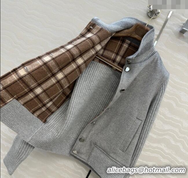 Super Quality Loro Piana LP Wool Cashmerer Blend Jacket 0812 Grey 2025