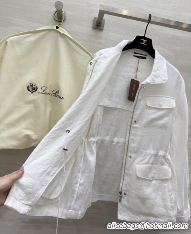 Promotional Loro Piana Linen Jacket L090206 White 2025