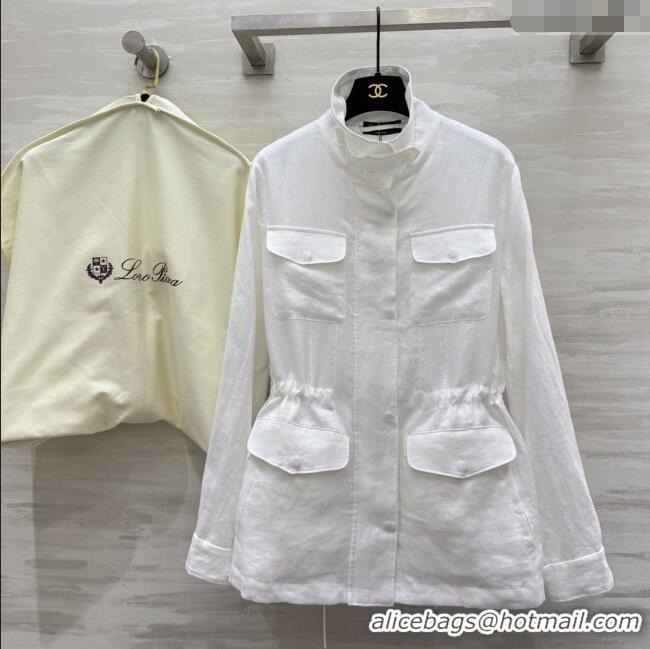 Promotional Loro Piana Linen Jacket L090206 White 2025