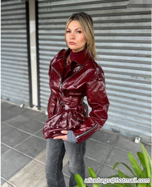 Super Quality Loro Piana Leather Jacket LP92526 Deep Red 2025