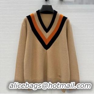 Best Price Valentino V Cashmere Sweater 1014 Beige 2025