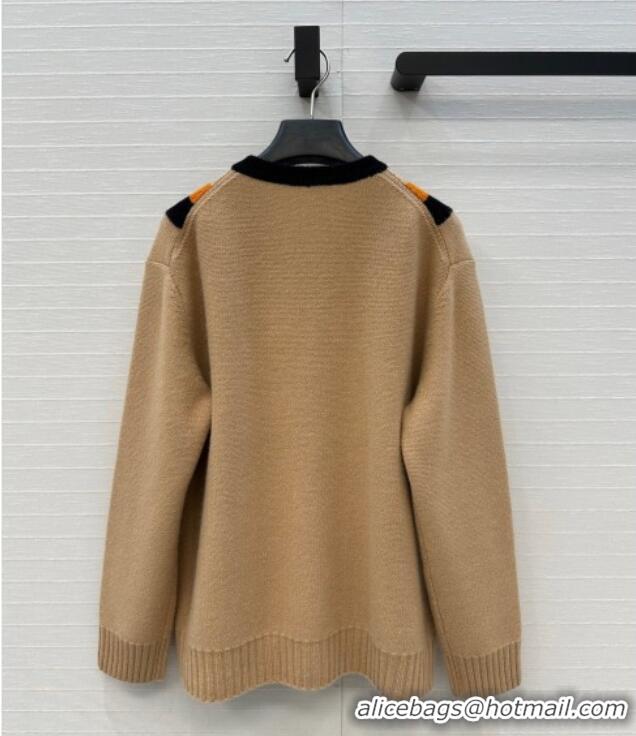 Best Price Valentino V Cashmere Sweater 1014 Beige 2025
