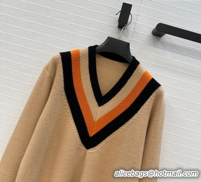 Best Price Valentino V Cashmere Sweater 1014 Beige 2025