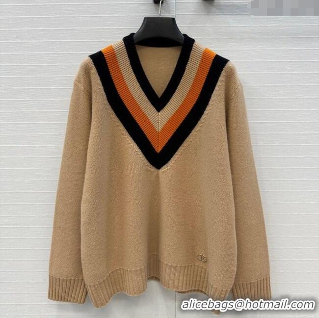 Best Price Valentino V Cashmere Sweater 1014 Beige 2025