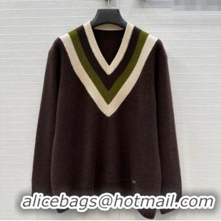 Classic Specials Valentino V Cashmere Sweater 1014 Brown 2025