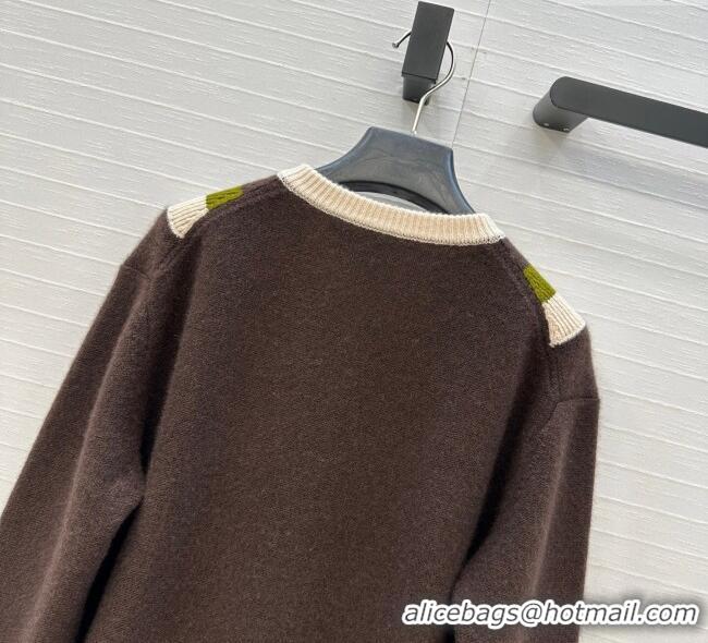 Classic Specials Valentino V Cashmere Sweater 1014 Brown 2025