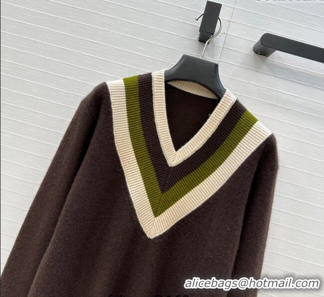 Classic Specials Valentino V Cashmere Sweater 1014 Brown 2025