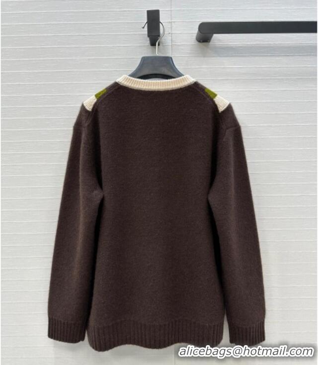 Classic Specials Valentino V Cashmere Sweater 1014 Brown 2025