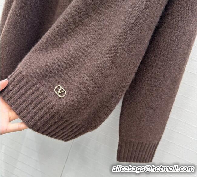 Classic Specials Valentino V Cashmere Sweater 1014 Brown 2025