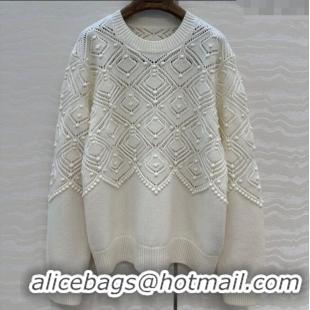 Reasonable Price Loro Piana Cashmere Sweater LP110602 White 2025