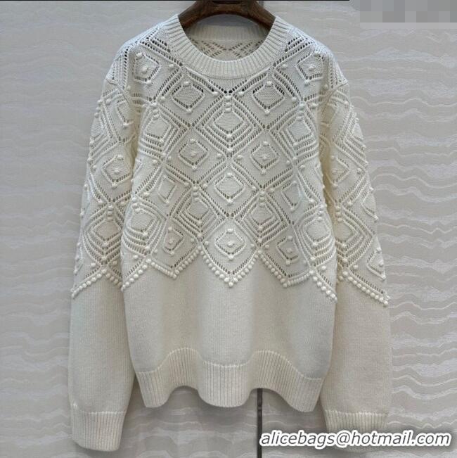 Reasonable Price Loro Piana Cashmere Sweater LP110602 White 2025