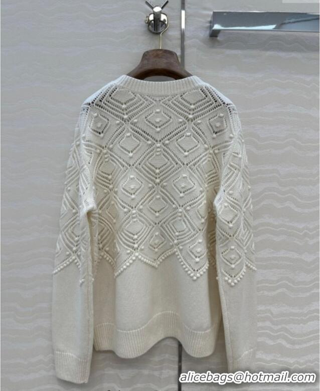 Reasonable Price Loro Piana Cashmere Sweater LP110602 White 2025