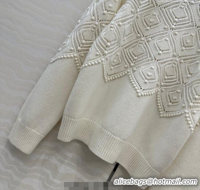 Reasonable Price Loro Piana Cashmere Sweater LP110602 White 2025
