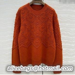 Well Crafted Loro Piana Cashmere Sweater LP110602 Orange 2025