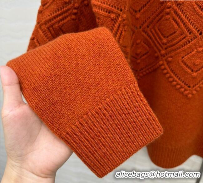 Well Crafted Loro Piana Cashmere Sweater LP110602 Orange 2025