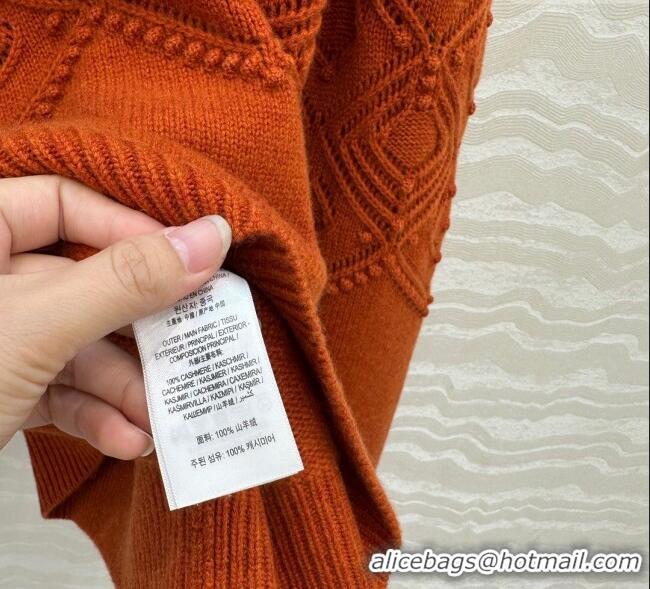 Well Crafted Loro Piana Cashmere Sweater LP110602 Orange 2025