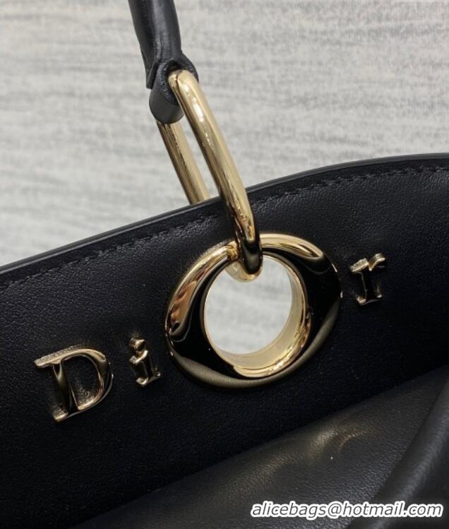 Buy Discount Dior Bow Top Handle Bag in Calfskin Leather DR112201 Black 2025