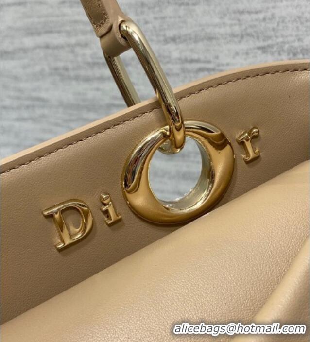 Best Product Dior Bow Top Handle Bag in Calfskin Leather DR112201 Beige 2025
