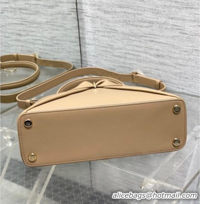 Best Product Dior Bow Top Handle Bag in Calfskin Leather DR112201 Beige 2025