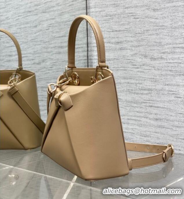 Best Product Dior Bow Top Handle Bag in Calfskin Leather DR112201 Beige 2025