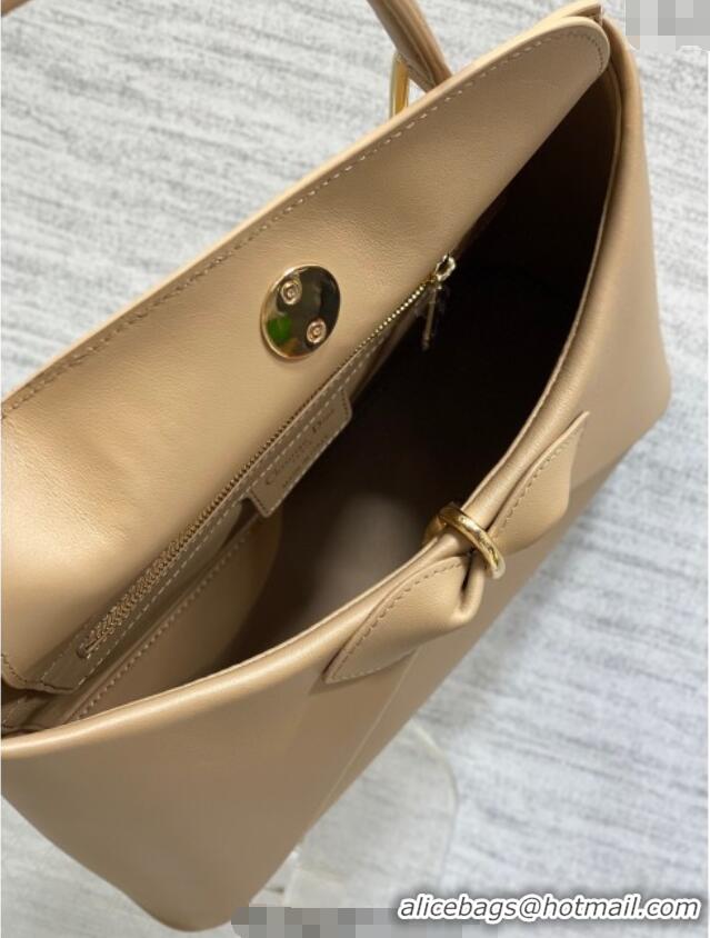 Best Product Dior Bow Top Handle Bag in Calfskin Leather DR112201 Beige 2025