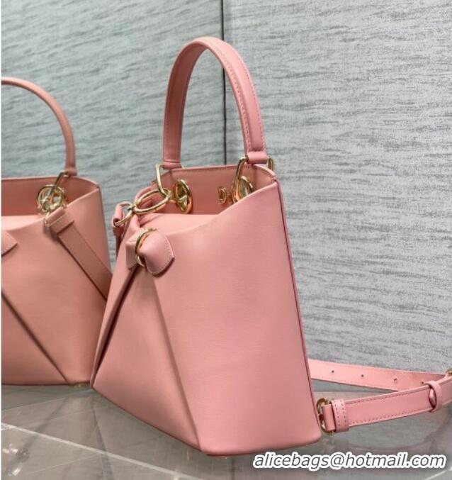 Good Taste Dior Bow Top Handle Bag in Calfskin Leather DR112201 Pink 2025