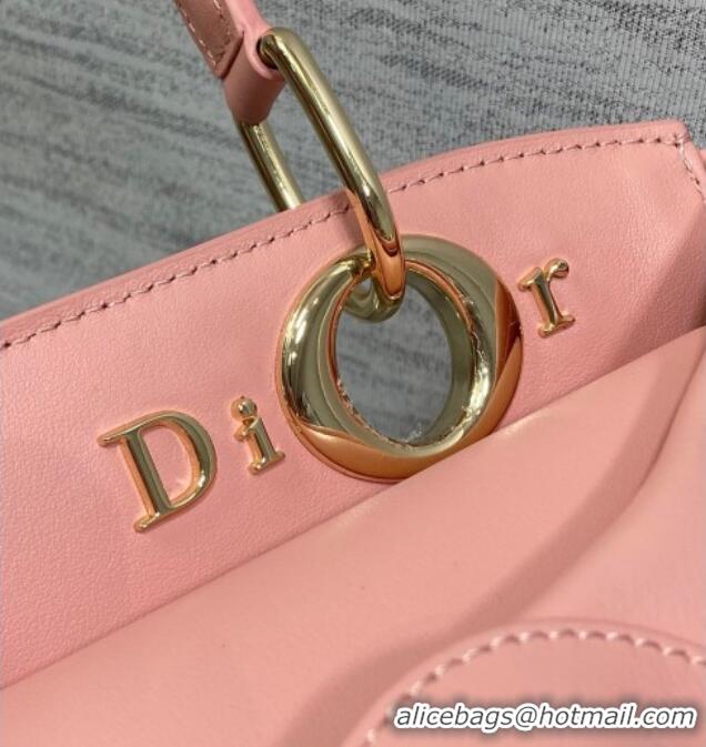 Good Taste Dior Bow Top Handle Bag in Calfskin Leather DR112201 Pink 2025