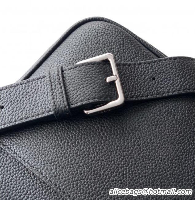 Best Quality Dior Mens CD Icon Zipped Messenger Bag in Grained Calfskin 1122 Black 2025