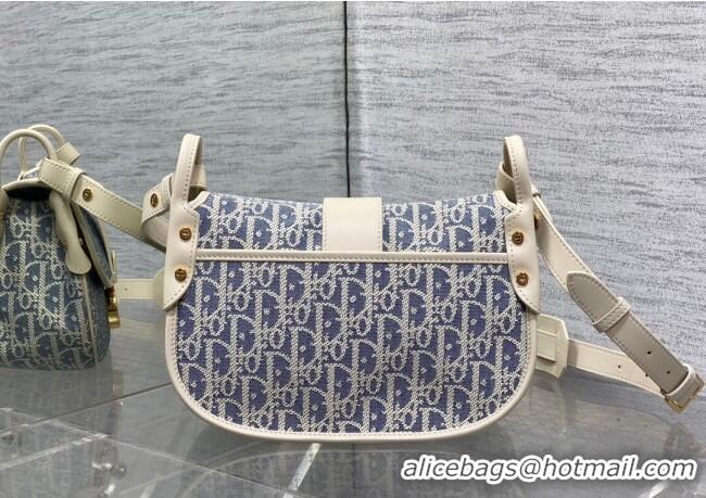 Good Looking Dior Medium 30 Montaigne Satchel Bag in Blue Oblique Chambray Embroidery and Latte Calfskin D2044 2025