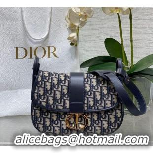 Promotional Dior Medium 30 Montaigne Satchel Bag in Blue Oblique Jacquard D1122 2025