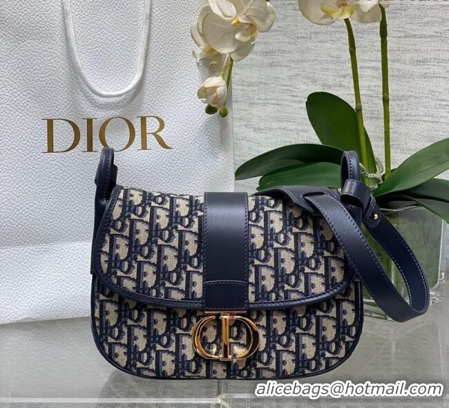 Promotional Dior Medium 30 Montaigne Satchel Bag in Blue Oblique Jacquard D1122 2025