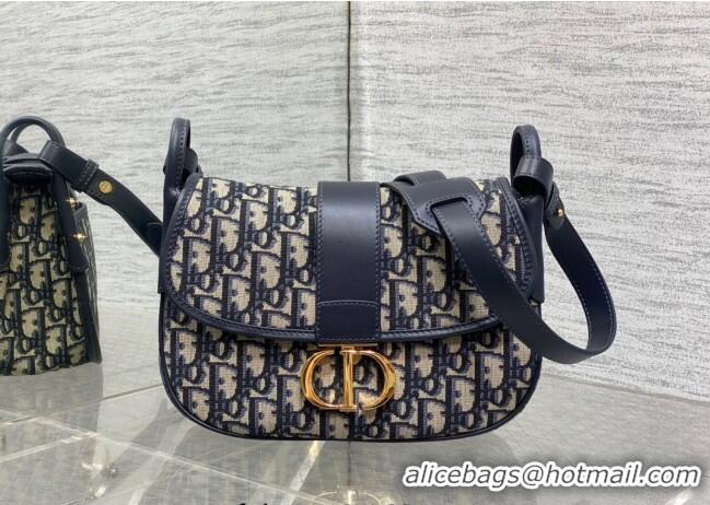Promotional Dior Medium 30 Montaigne Satchel Bag in Blue Oblique Jacquard D1122 2025