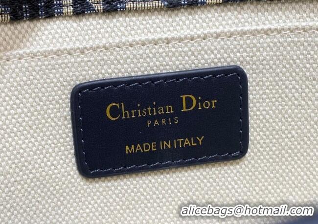 Promotional Dior Medium 30 Montaigne Satchel Bag in Blue Oblique Jacquard D1122 2025