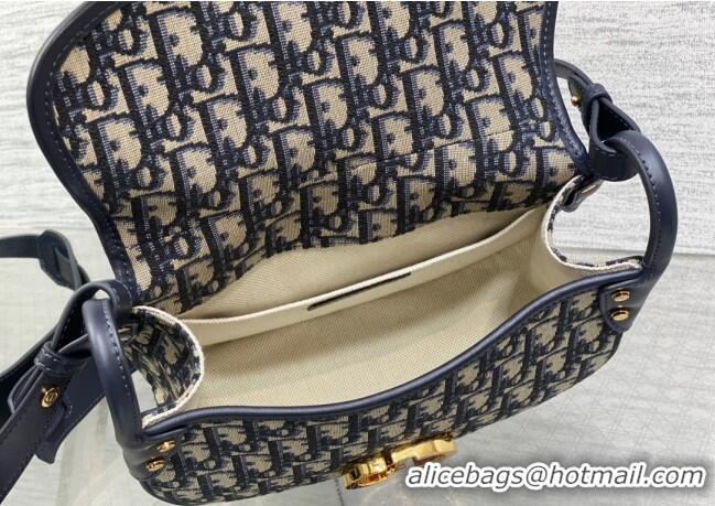 Promotional Dior Medium 30 Montaigne Satchel Bag in Blue Oblique Jacquard D1122 2025
