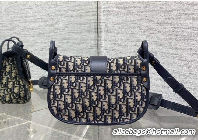 Promotional Dior Medium 30 Montaigne Satchel Bag in Blue Oblique Jacquard D1122 2025