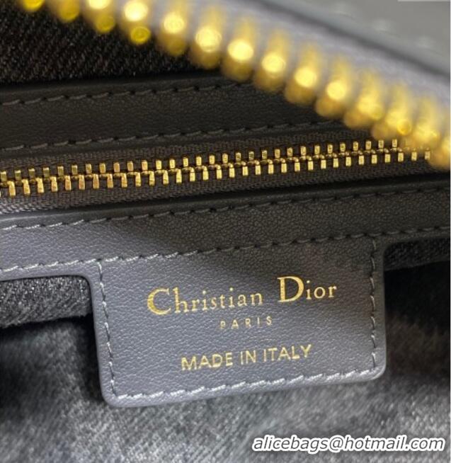 Well Crafted Dior Small D-Journey Hobo Bag in Grey Denim Oblique Jacquard S2866 2025