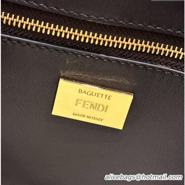 Affordable Price Fendi Baguette Medium Bag in Leopard Printed Mohair 8691M 2025