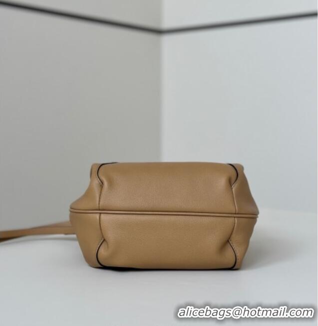Top Design Fendi Spy Mini Bag in Leather 80888 Beige 2025