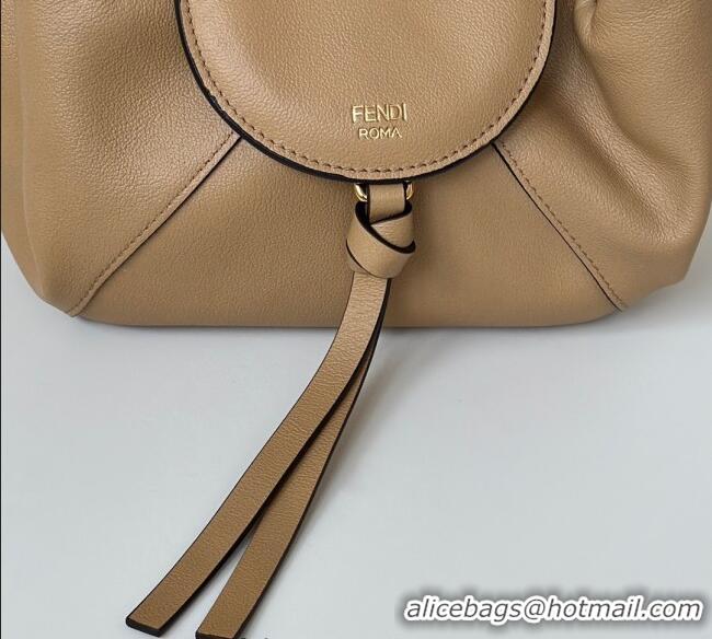 Top Design Fendi Spy Mini Bag in Leather 80888 Beige 2025
