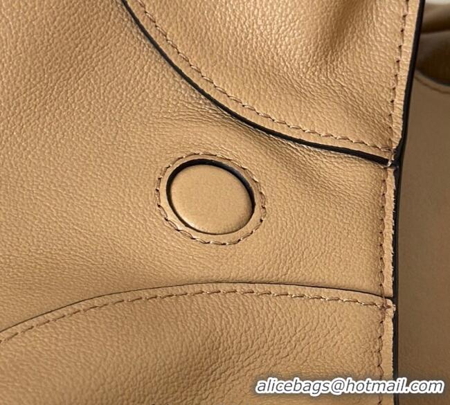 Top Design Fendi Spy Mini Bag in Leather 80888 Beige 2025