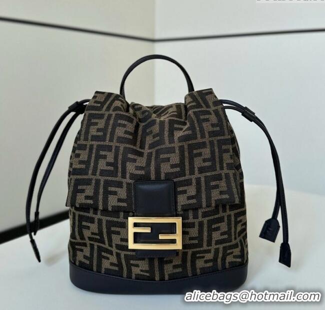 Traditional Specials Fendi Backpack Bag in FF Jacquard Fabric 8689 Brown 2025