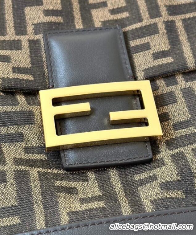 Traditional Specials Fendi Backpack Bag in FF Jacquard Fabric 8689 Brown 2025