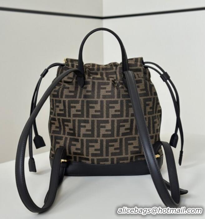 Traditional Specials Fendi Backpack Bag in FF Jacquard Fabric 8689 Brown 2025