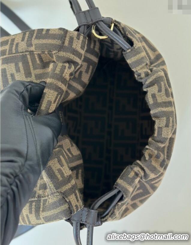 Traditional Specials Fendi Backpack Bag in FF Jacquard Fabric 8689 Brown 2025